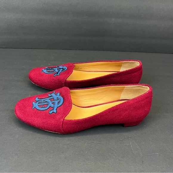 Tory Burch Red and Blue Flats - Picture 2 of 10